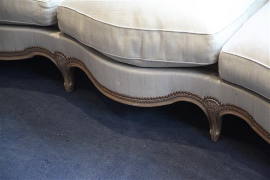 A Linley French style three seater settee,